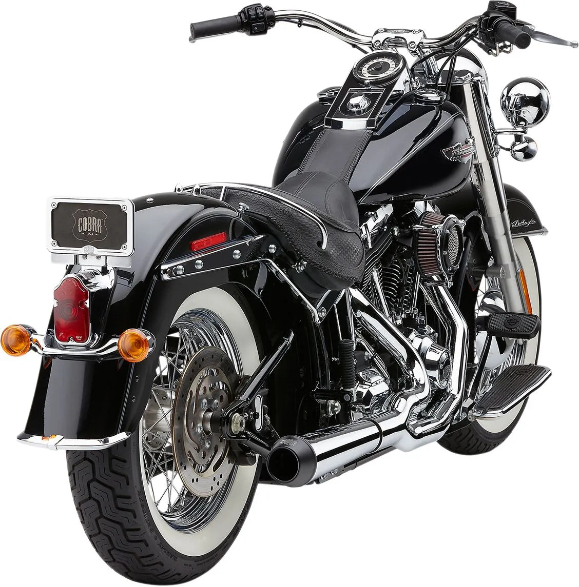 El Diablo 2:1 Exhaust System - Softail Full Exhaust System Cobra