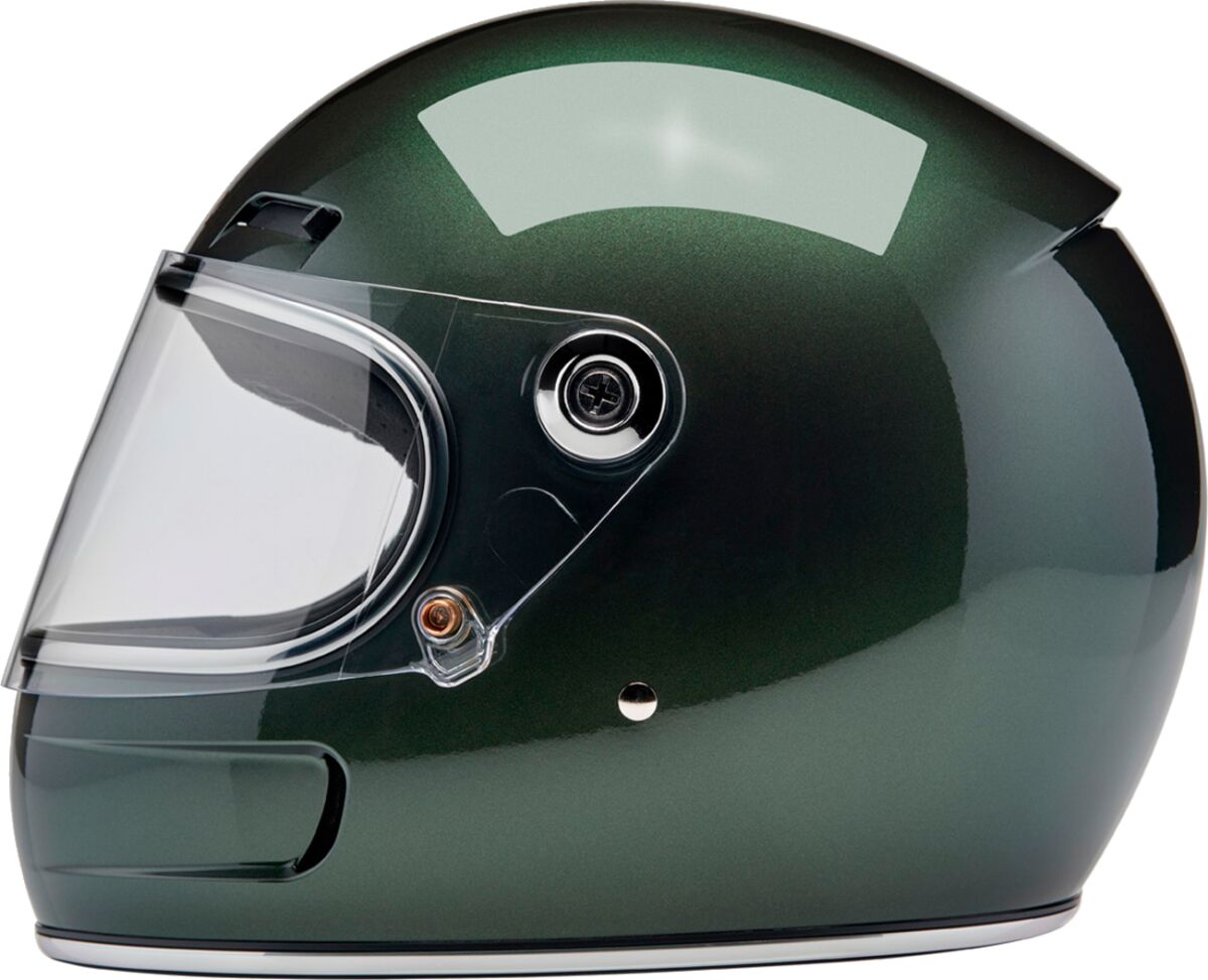 Biltwell Gringo SV Helmet, Metallic Sierra Green Full Face Helmet Biltwell