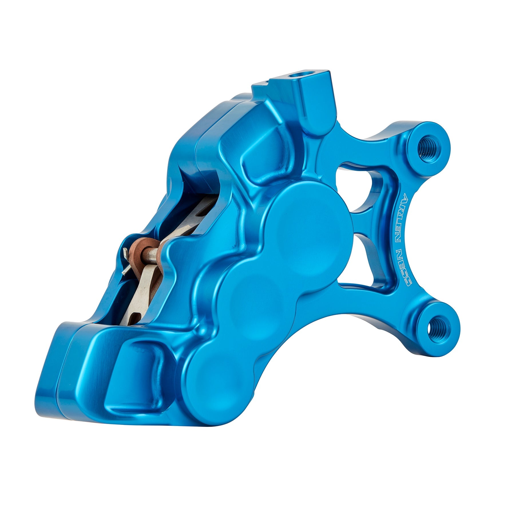 6-Piston Differential Bore Brake Calipers - 14" Brake Calipers Arlen Ness Blue Left