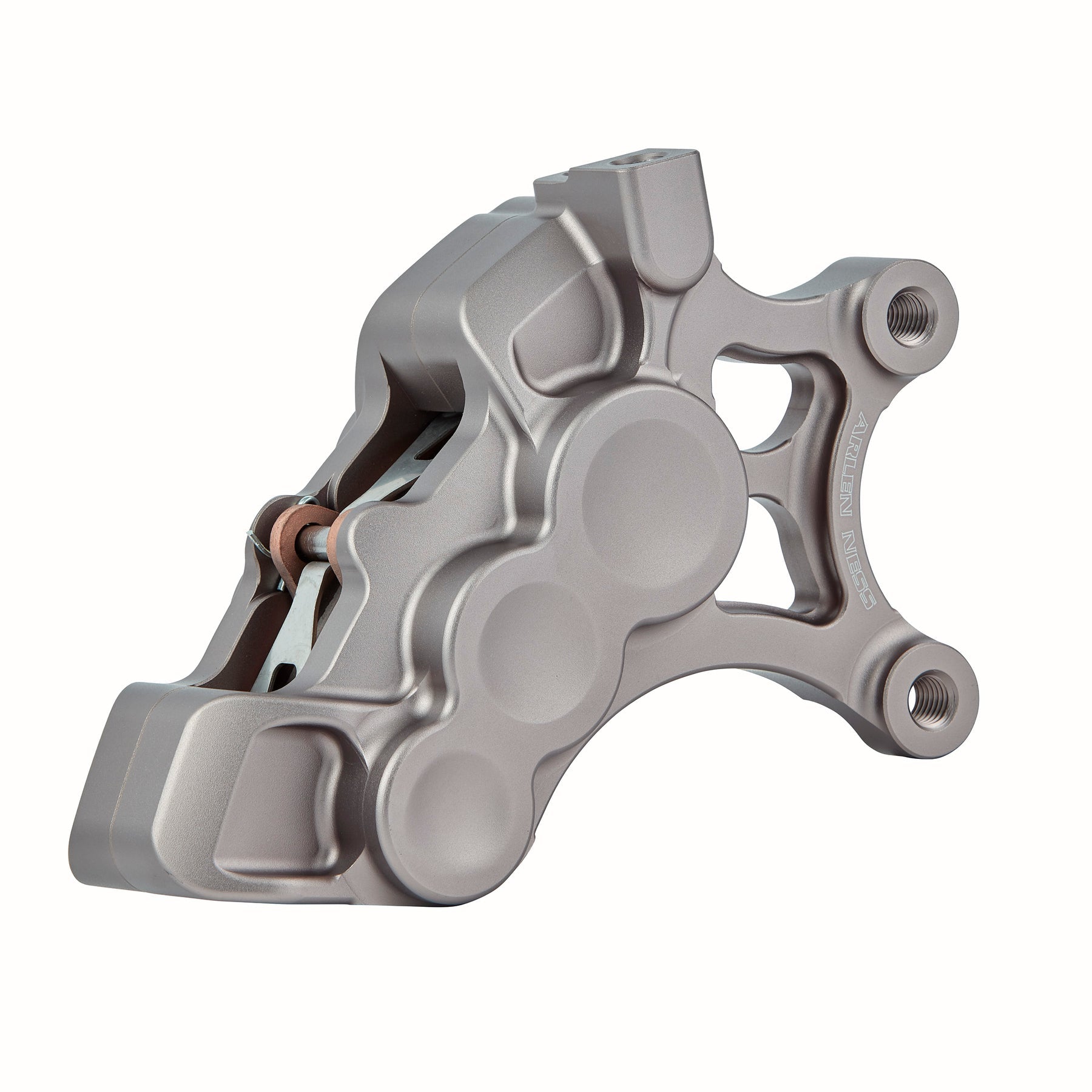6-Piston Differential Bore Brake Calipers - 14" Brake Calipers Arlen Ness Titanium Left