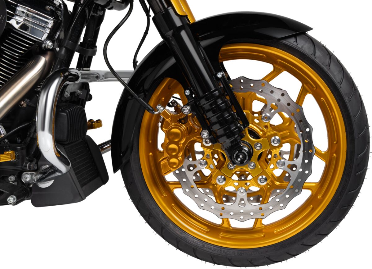 Speed 5 Forged Wheels, Gold - 19" x 3.25" (RIM ONLY) Wheels Arlen Ness