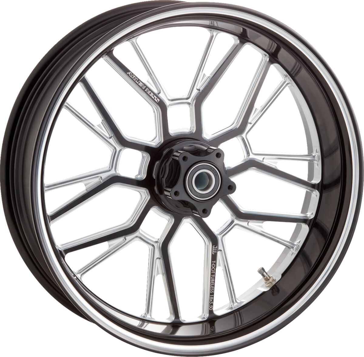 Split Spoke Forged Wheels, Contrast - 18" x 5.50" Wheels Arlen Ness