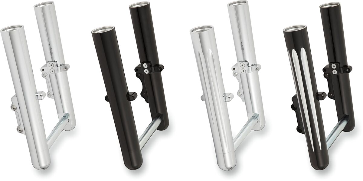 Deep Cut® "Hot Leg" Fork Legs, Black - 00-07 Touring / Dual Disc Fork Legs Arlen Ness