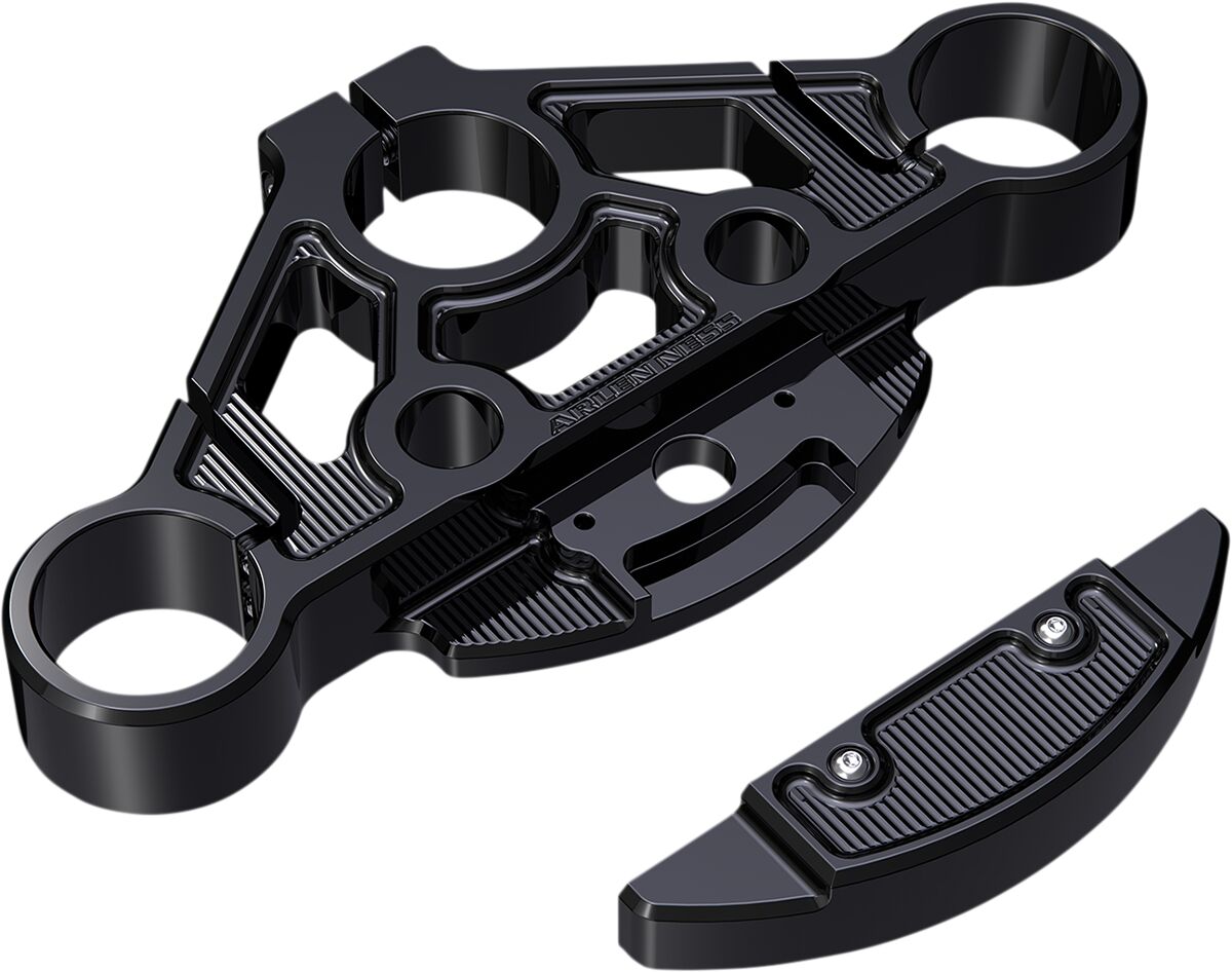 Method® Top Triple Tree, Black - 15+ Touring Triple Tree Arlen Ness