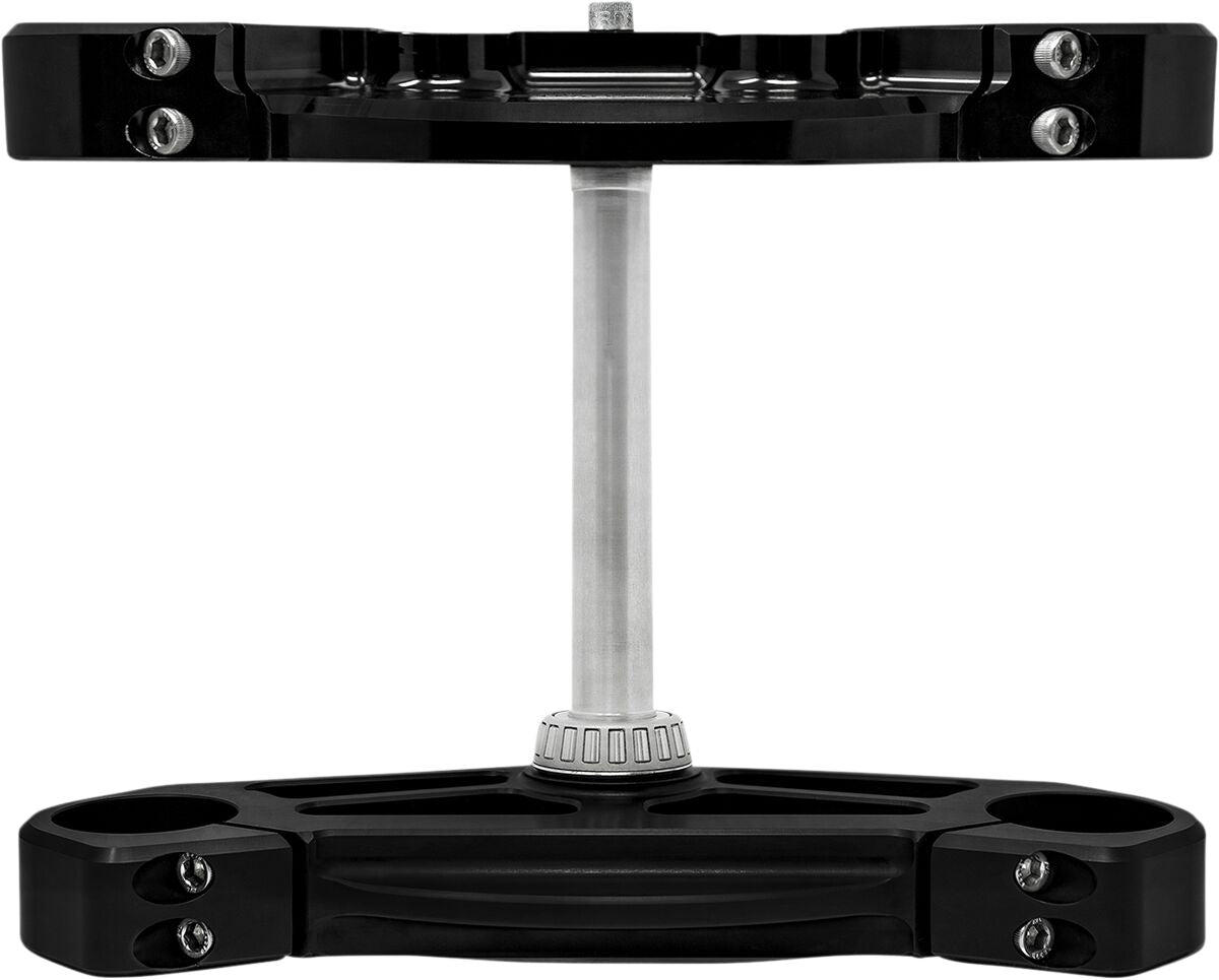 SLYFOX Triple Tree, Black Anodized - 99-13 Touring Triple Tree Slyfox Performance