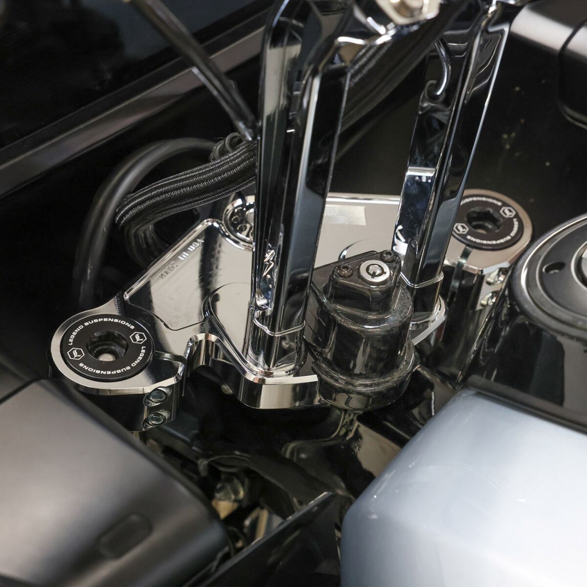Carbon Fiber OEM Lock Cover, Gloss Twill Weave Carbon - 24+ Touring Lock Cover Thrashin Supply Co.