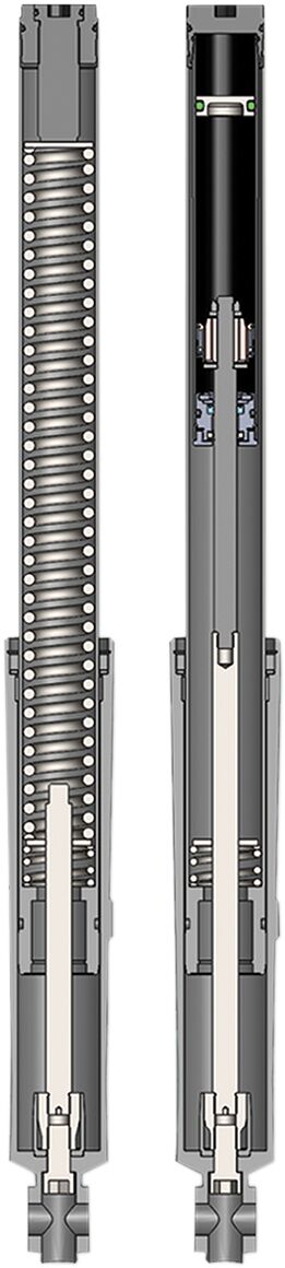 Fork Lowering Kit 2" Monotube - 18+ Softail Spring Progressive Suspension