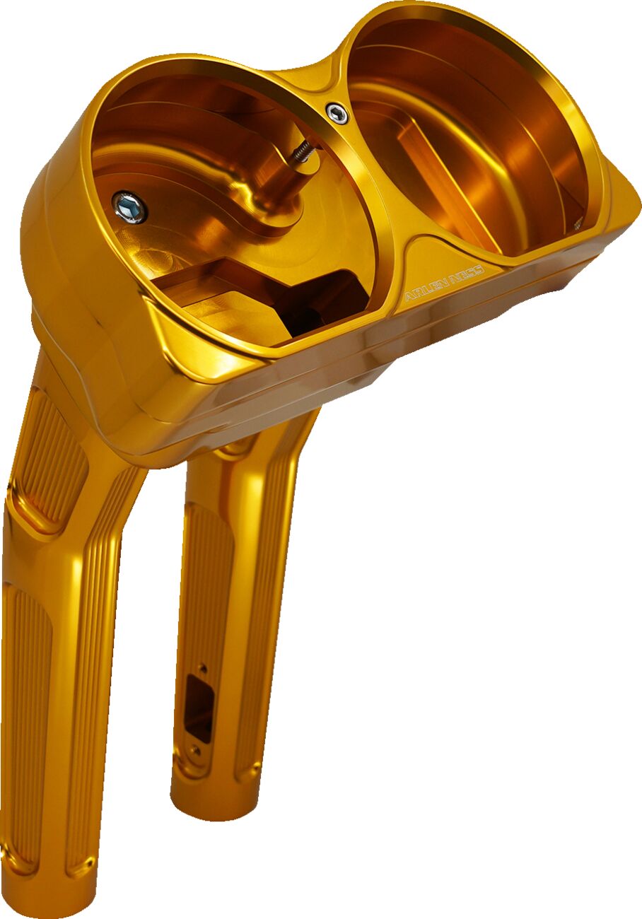 Method® Bagger Kickback Risers, Gold - 15+ Touring Risers Arlen Ness Default Title