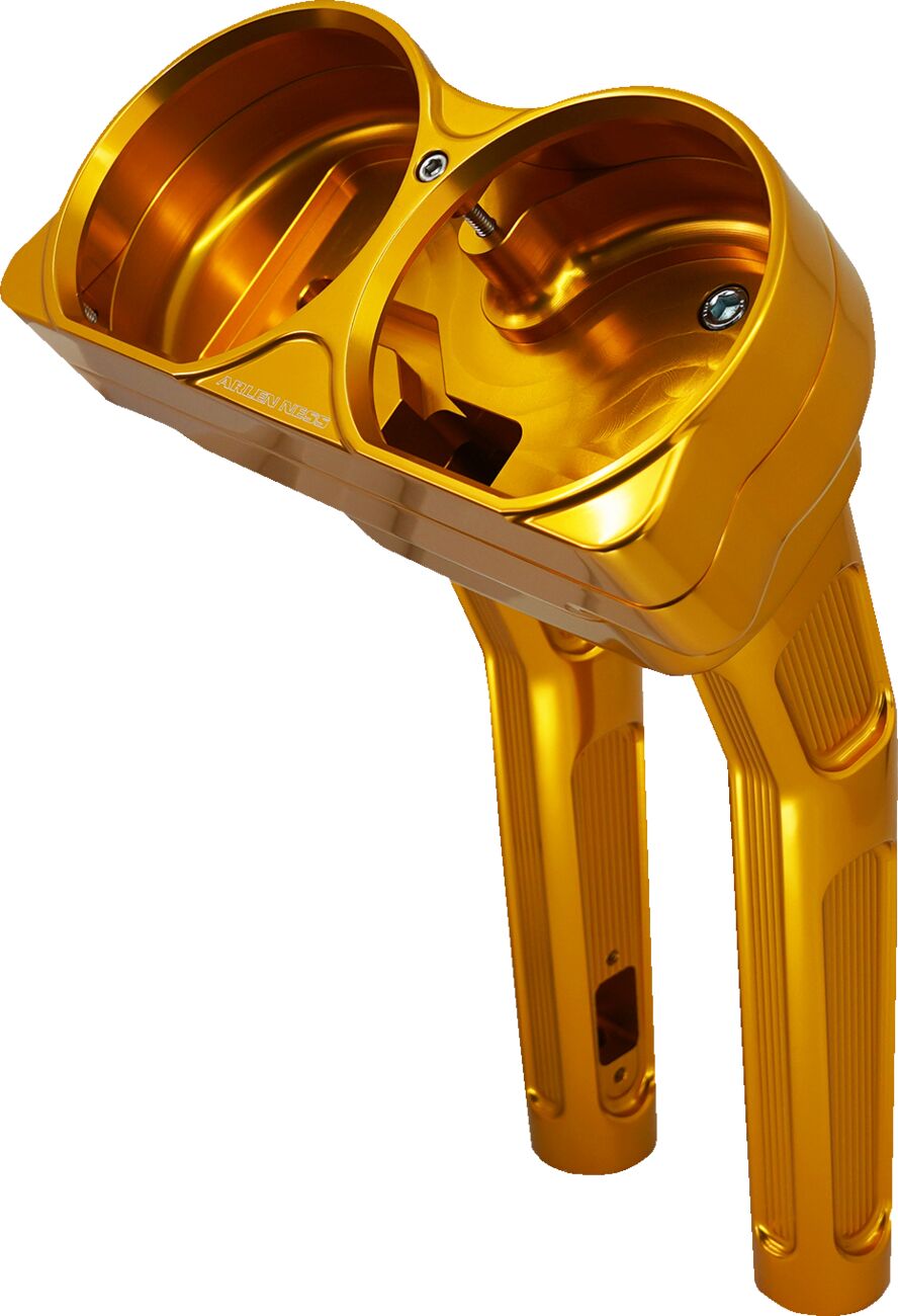 Method® Bagger Kickback Risers, Gold - 15+ Touring Risers Arlen Ness
