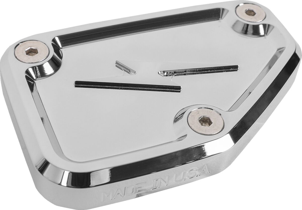 Front Brake Reservoir Cap, Chrome - 24+ Touring Master Cylinders Cover Thrashin Supply Co. Default Title