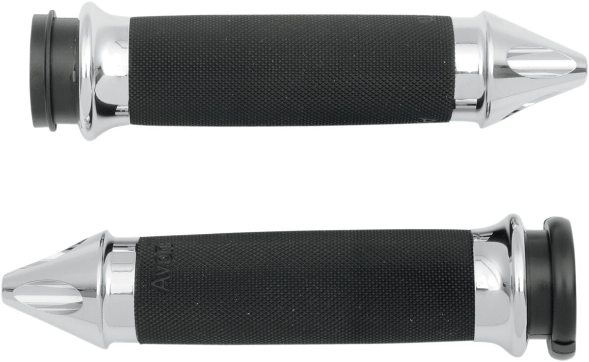Grips Custom Contour Spike Throttle By Wire Chrome Avon Grips Default Title