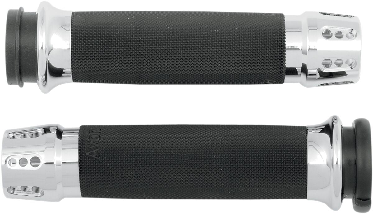 Grips Custom Contour Gatlin Chrome Throttle By Wire Avon Grips Default Title