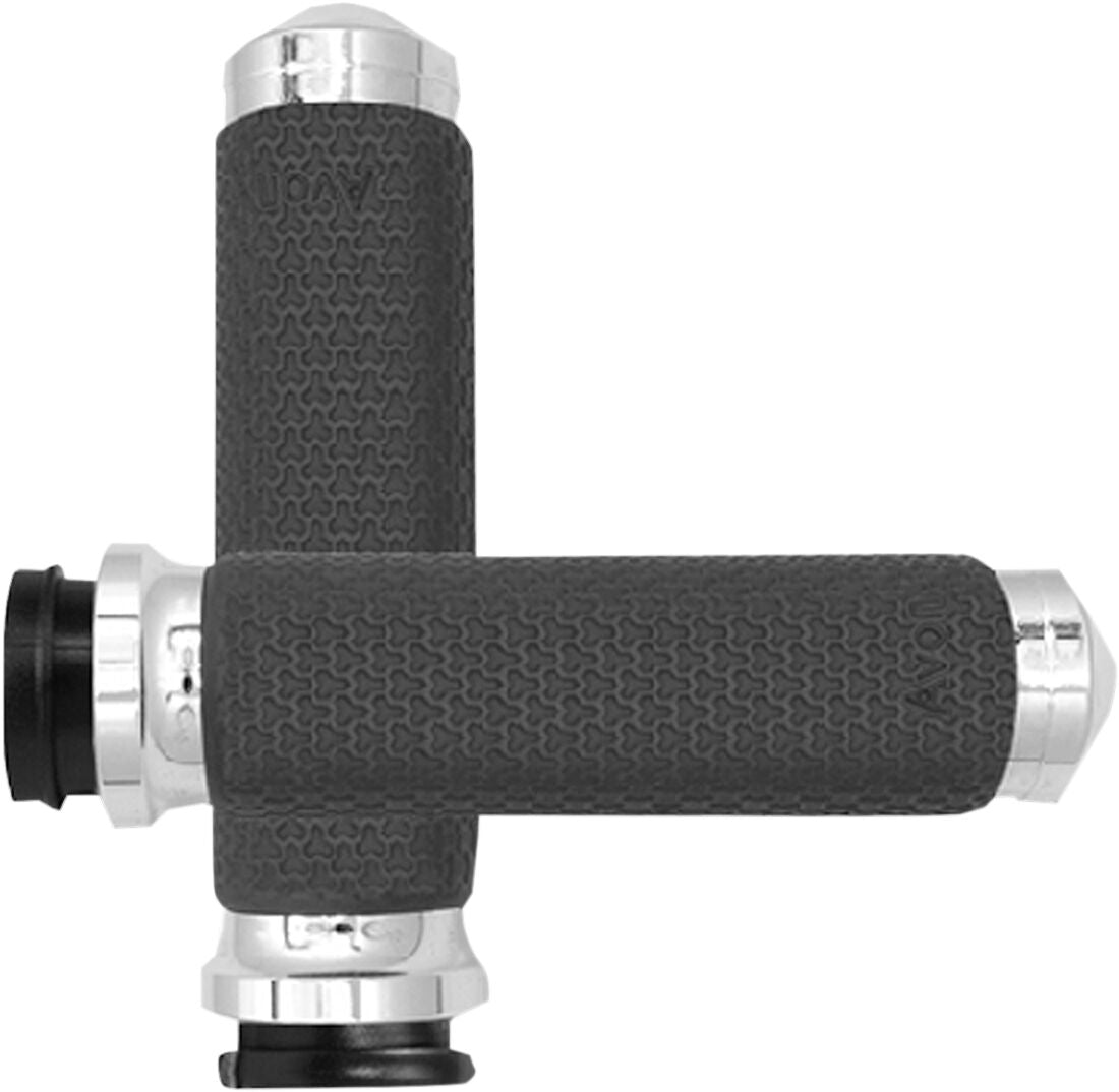 Grips Memory Foam Round Chrome Small Throttle By Wire Avon Grips Default Title