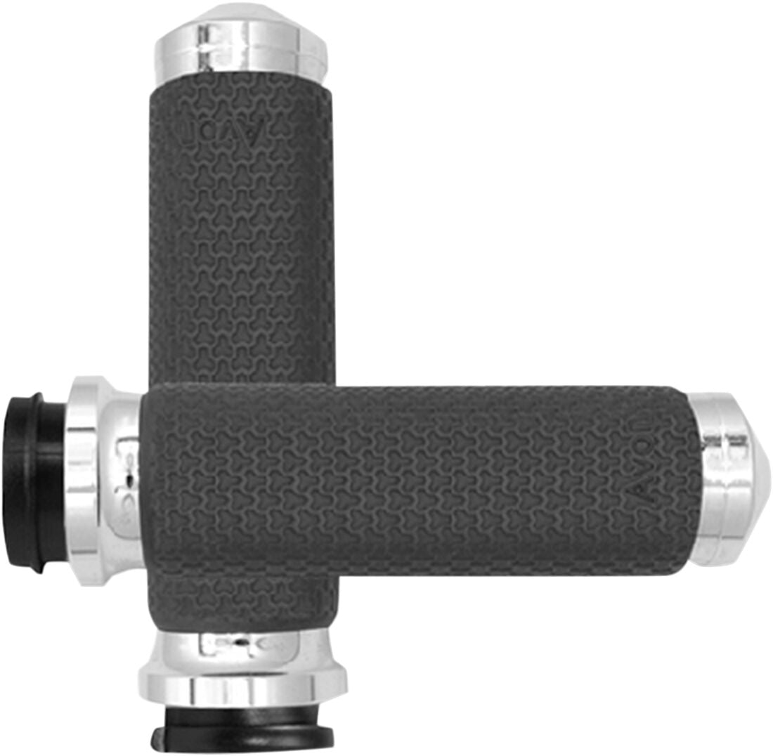 Grips Memory Foam Round Chrome Medium Throttle By Wire Avon Grips Default Title