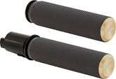 Knurled Grips, Brass - 24+ Touring Grips Arlen Ness Default Title