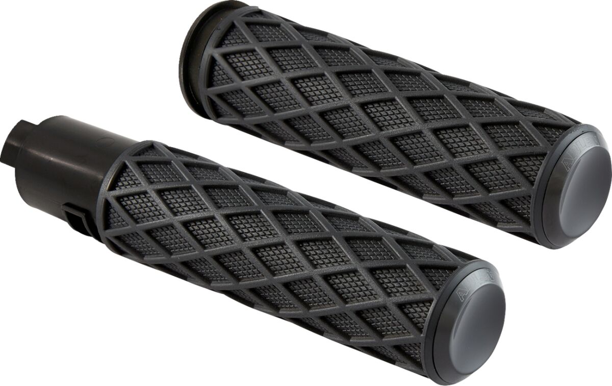 Diamond Grips, Black - 24+ Touring Grips Arlen Ness Default Title