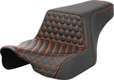 Step Up HC Seat, Orange Stitching - 23+ Touring Seat Saddlemen Default Title