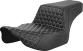 Step Up HC Ext Reach Seat, Silver Stitch - 23+ Touring Seat Saddlemen Default Title