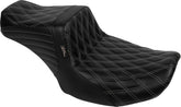 TailWhip Double Diamond Seat, Grey Stitch - 23+ Touring Seat Le Pera Default Title