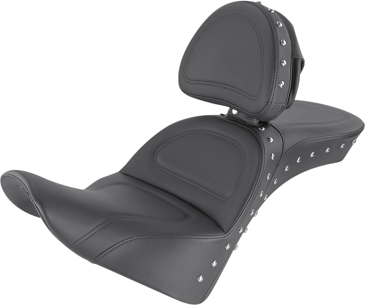 Explorer Special With Driver's Backrest Seat - 18+ Softail (FLDE Softail Deluxe, FLHC/S Softail Heritage & Heritage Classic, FLSL Softail Slim) Seat Saddlemen Default Title