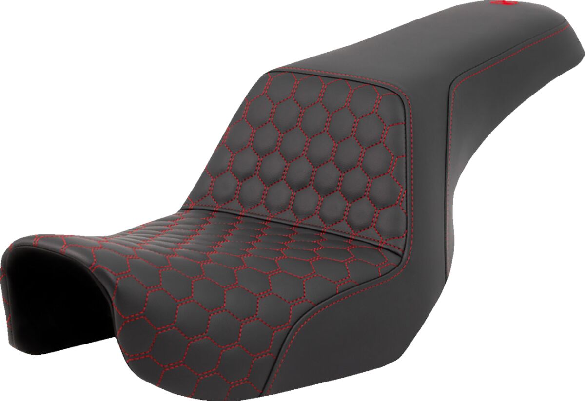 Step Up HC Seat, Red Stitch - 06-17 Dyna Seat Saddlemen Default Title