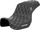 SDC Pro Series Performance Gripper Seat, White Stitch - 06-17 Dyna Seat Saddlemen Default Title