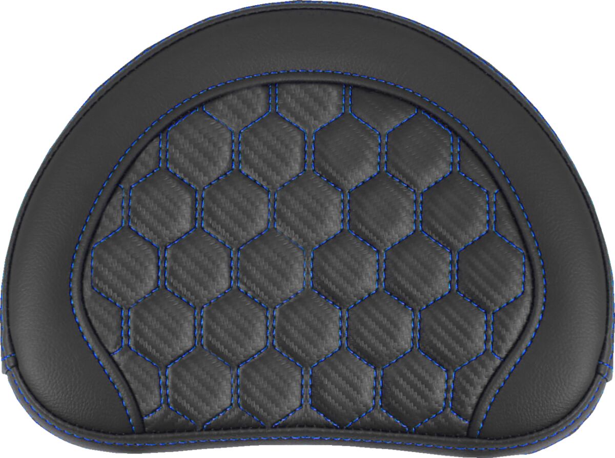 Sissy Bar Pad Contoured, Blue Stitch Sissy Bar Pads Saddlemen Default Title