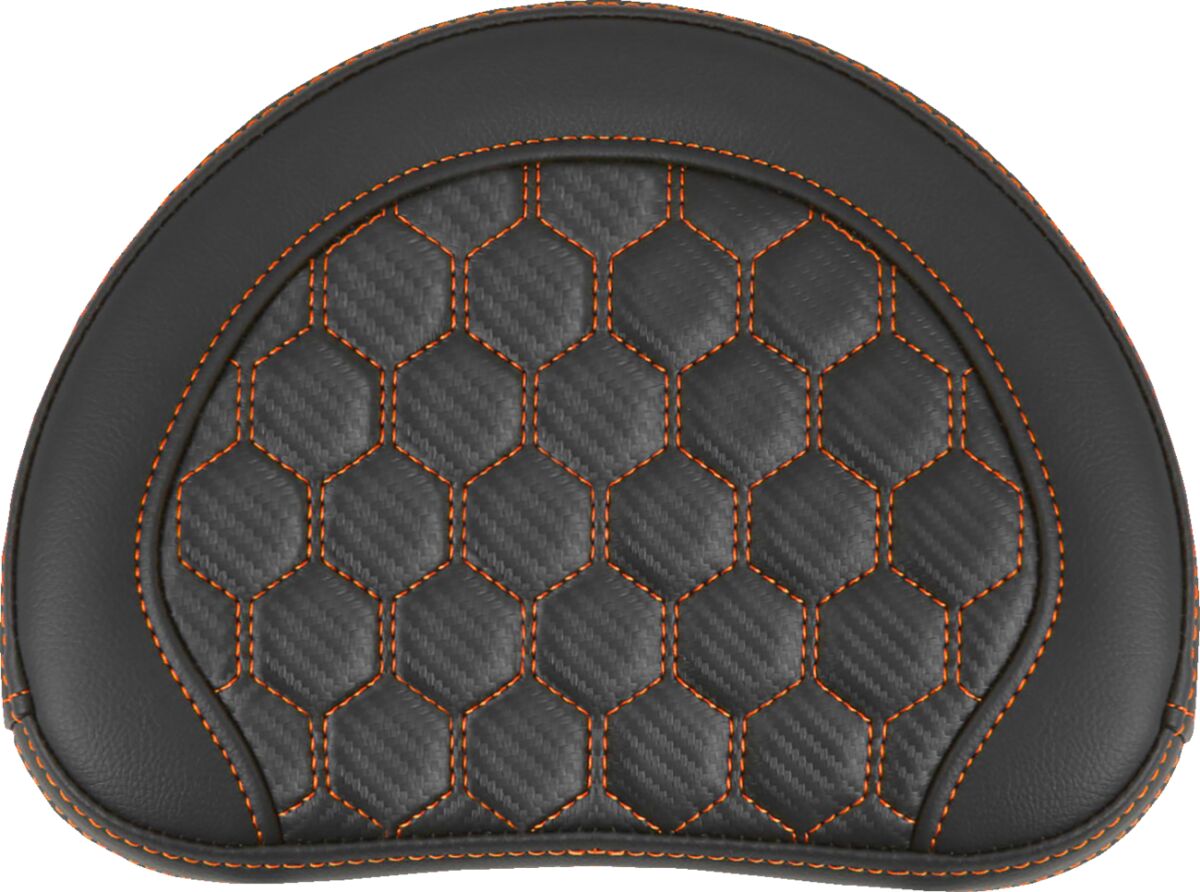 Sissy Bar Pad Contoured, Orange Stitch Sissy Bar Pads Saddlemen Default Title