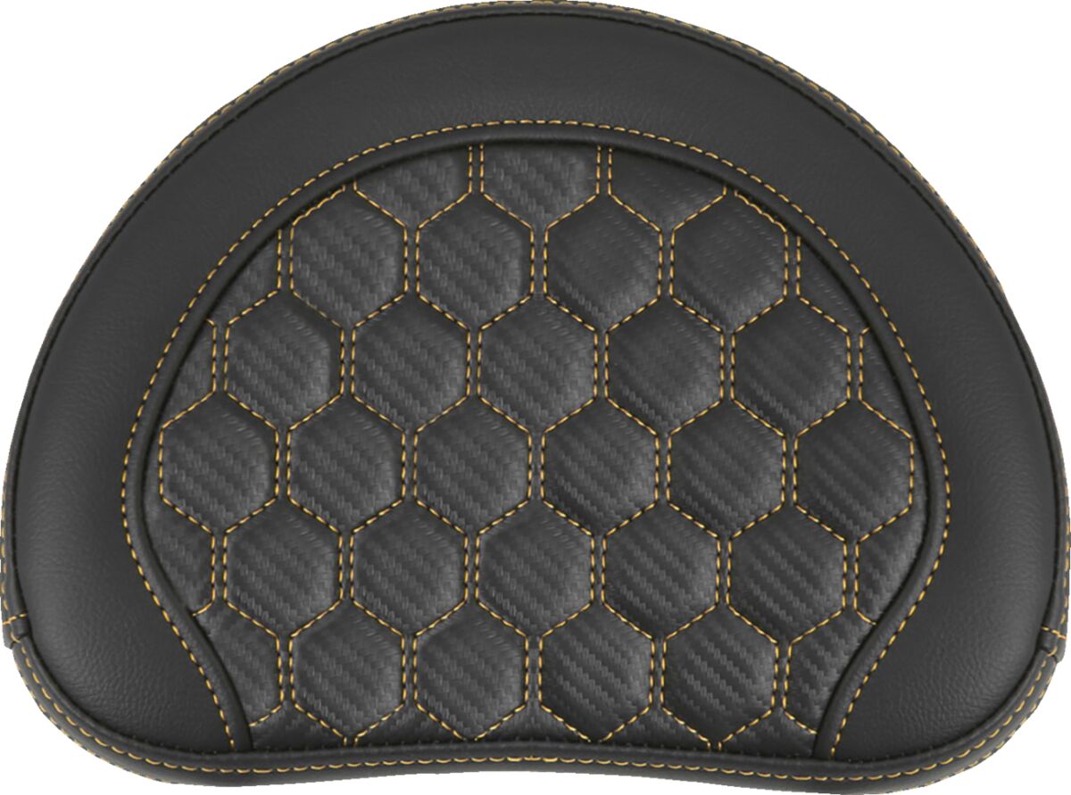 Sissy Bar Pad Contoured, Gold Stitch Sissy Bar Pads Saddlemen Default Title