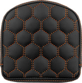 Sissy Bar Pad Short HC, Orange Stitch Sissy Bar Pads Saddlemen Default Title