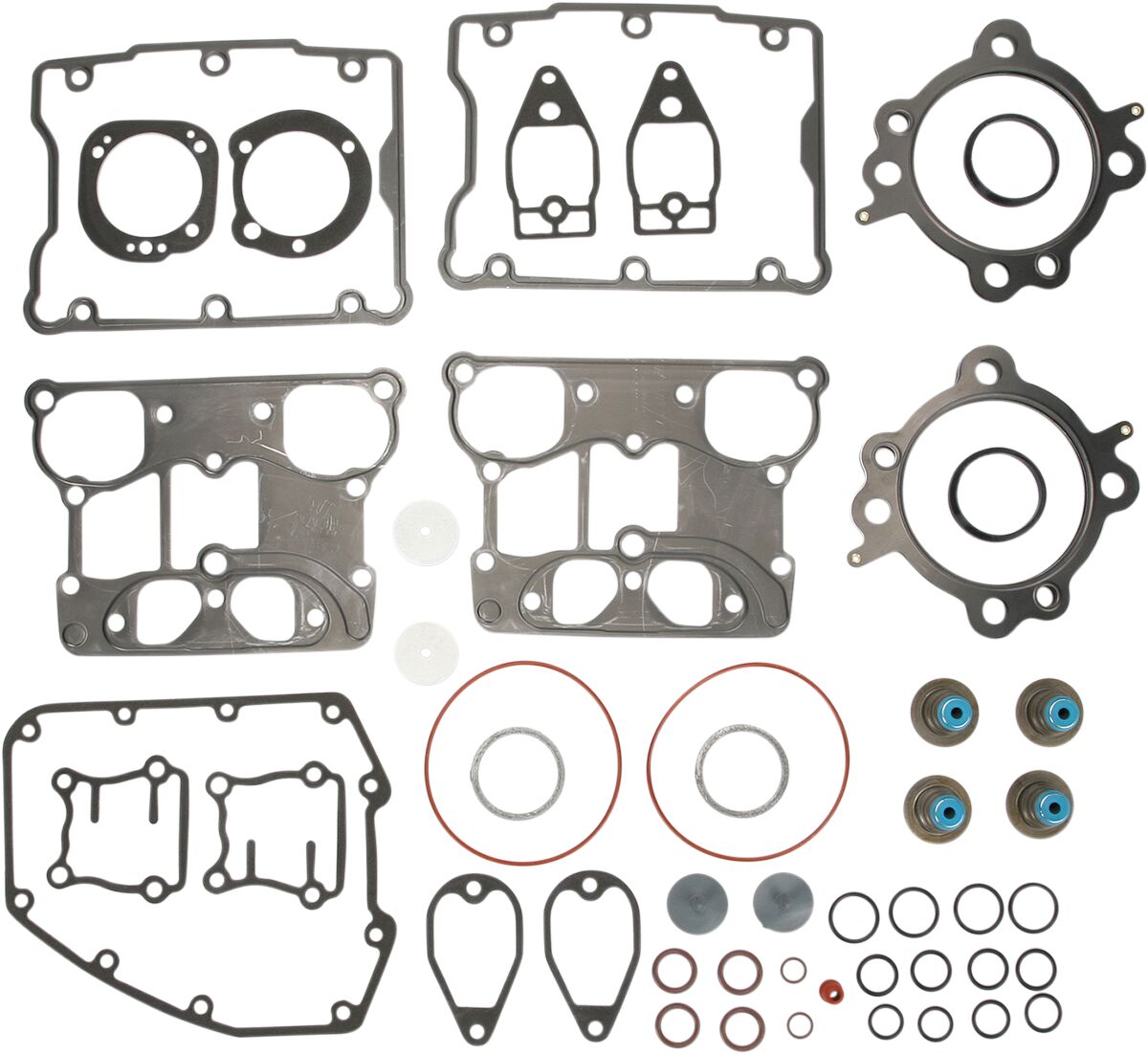 Top End Gasket Kit, 3.875" Bore, .040" MLS Cylinder Head Gasket, With Hat Style Valve Stem Seals - 03-17 Twin Cam Gasket Kit Cometic Default Title