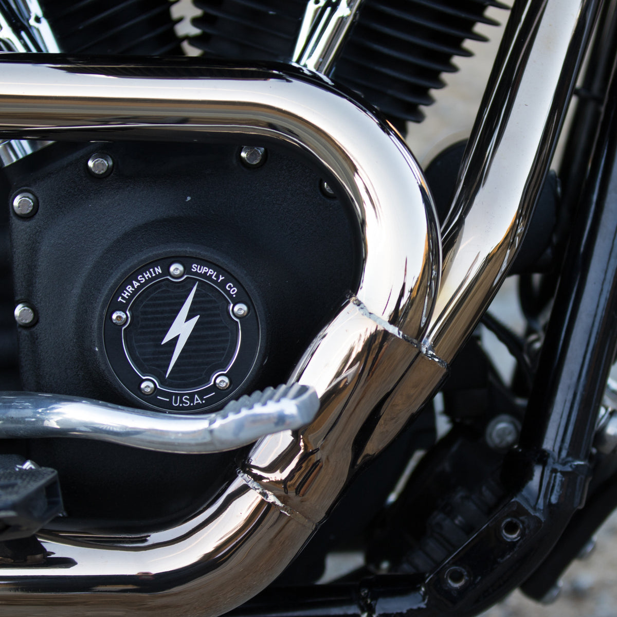 5-Hole Dished Points Cover - Twin Cam Timing Cover Thrashin Supply Co.