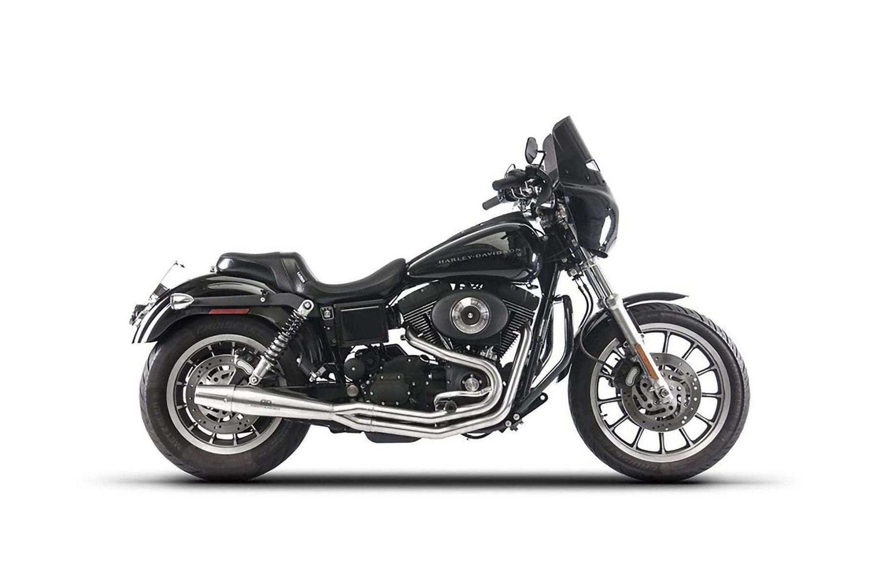 Redthunder 2-1 Exhaust, Satin - 91-05 Dyna Full Exhaust System Redthunder Exhaust