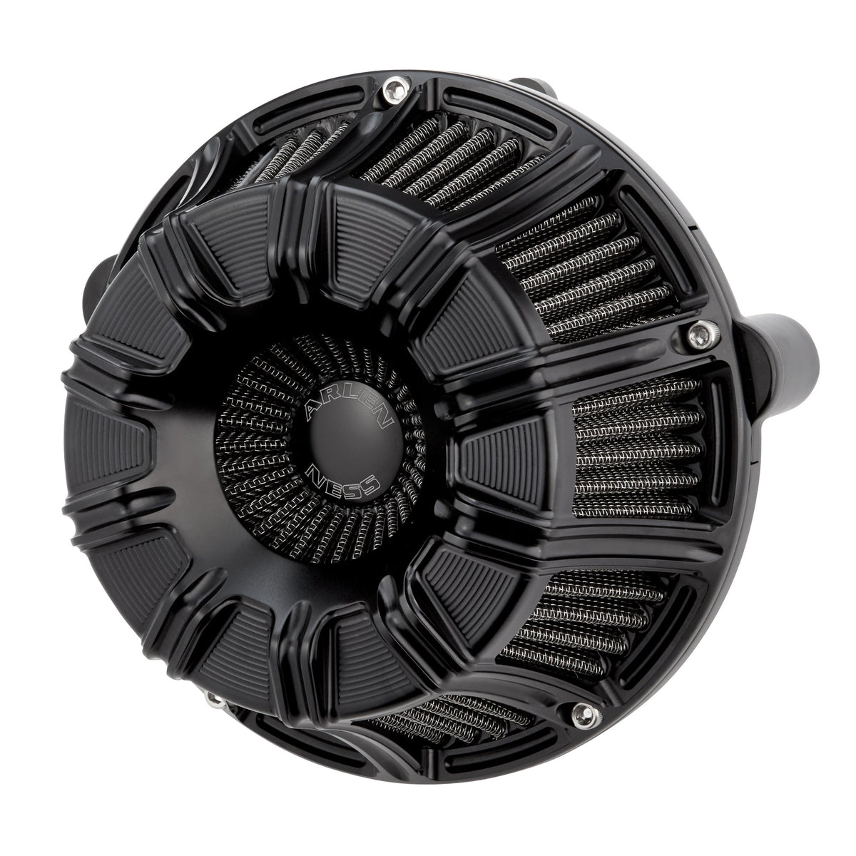 10-Gauge® Inverted Series Air Cleaner, All Black - 17-23 Milwaukee 8 Air Cleaner Arlen Ness