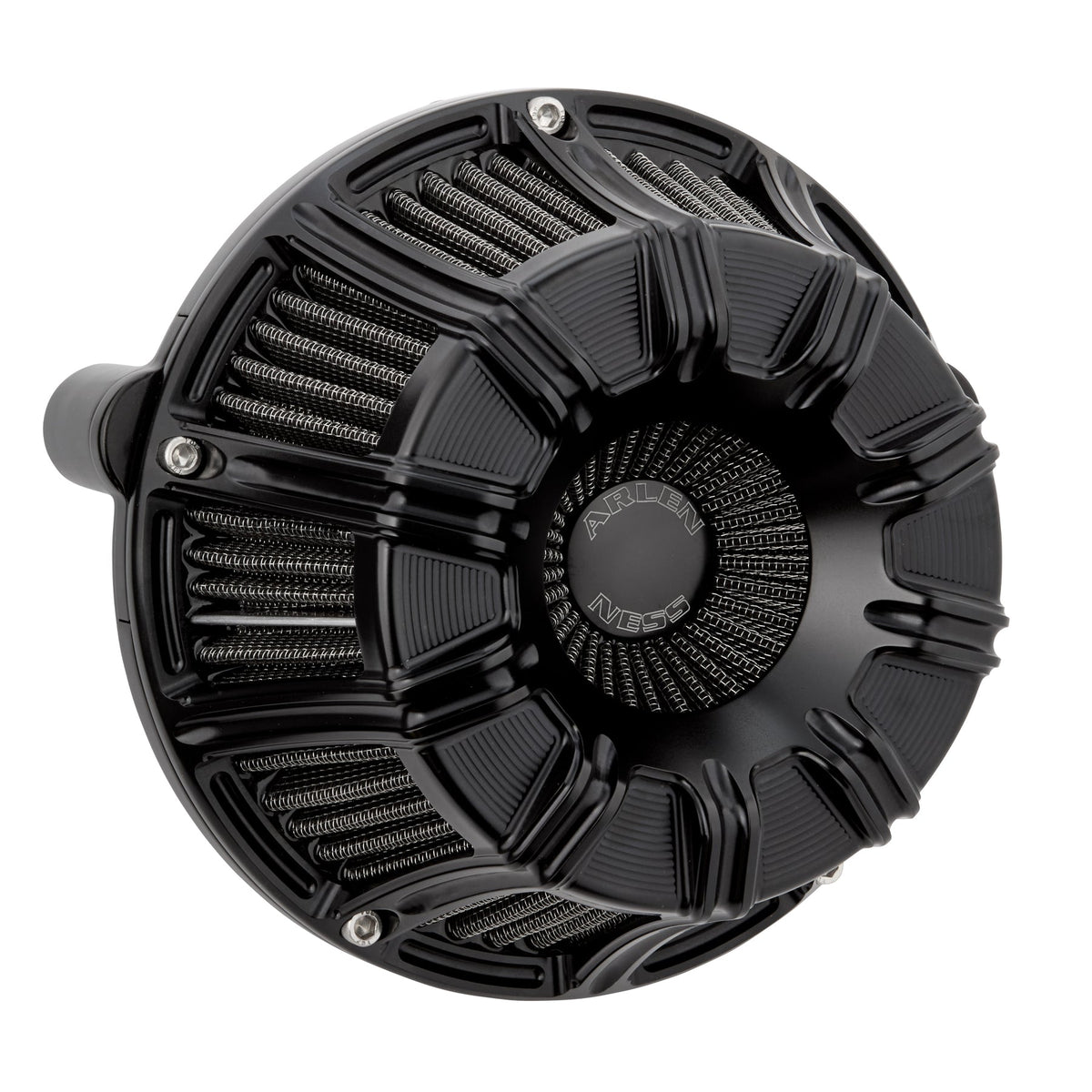 10-Gauge® Inverted Series Air Cleaner, All Black - 17-23 Milwaukee 8 Air Cleaner Arlen Ness