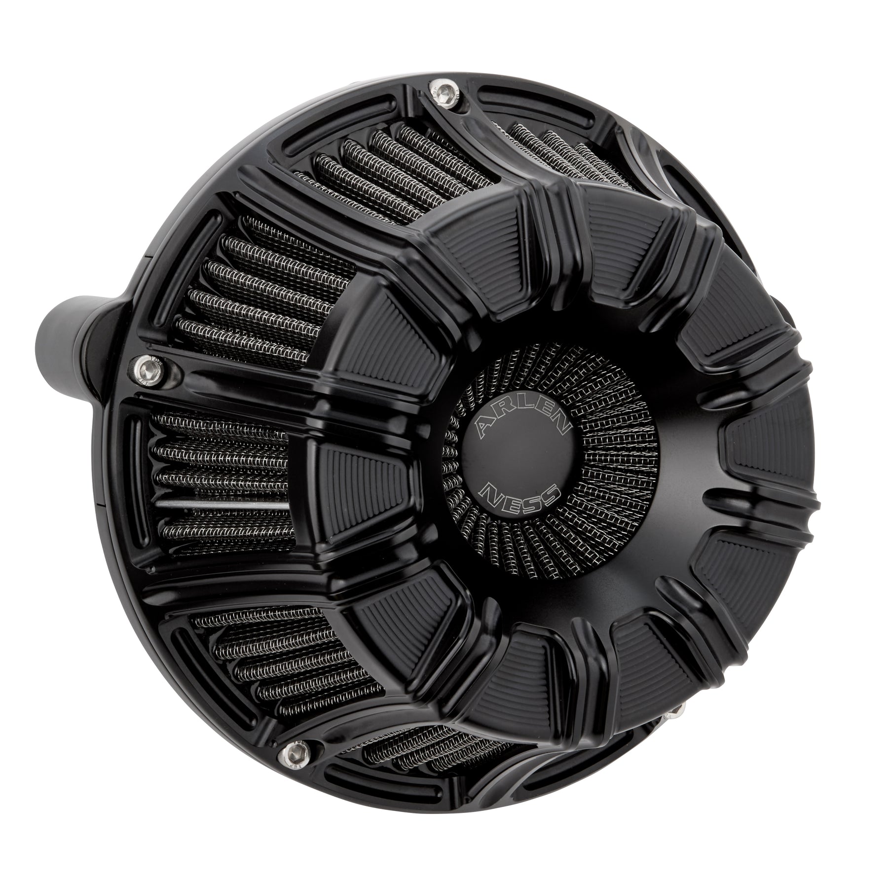 10-Gauge® Inverted Series Air Cleaner, All Black - 17-23 Milwaukee 8 Air Cleaner Arlen Ness