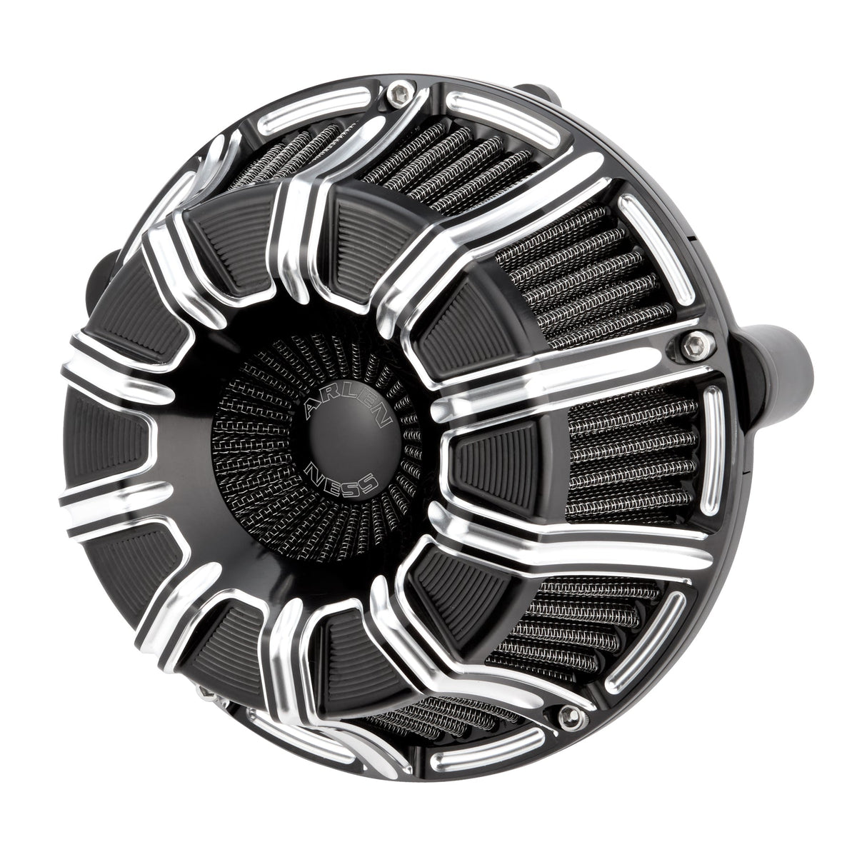 10-Gauge® Inverted Series Air Cleaner, Black - 24+ Touring Air Cleaner Arlen Ness