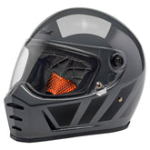 Lane Splitter Helmet, Gloss Storm Grey Inertia Full Face Helmet Biltwell Inc.