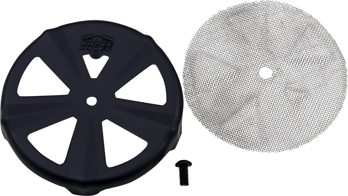 VO2 Skullcap Crown Air Cleaner Cover, Black Air Cleaner Cover Vance & Hines Default Title