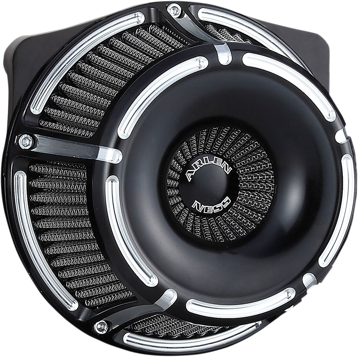 Slot Track Inverted Series Air Cleaner, Black - 91-21 XL Sportster Air Cleaner Arlen Ness Default Title