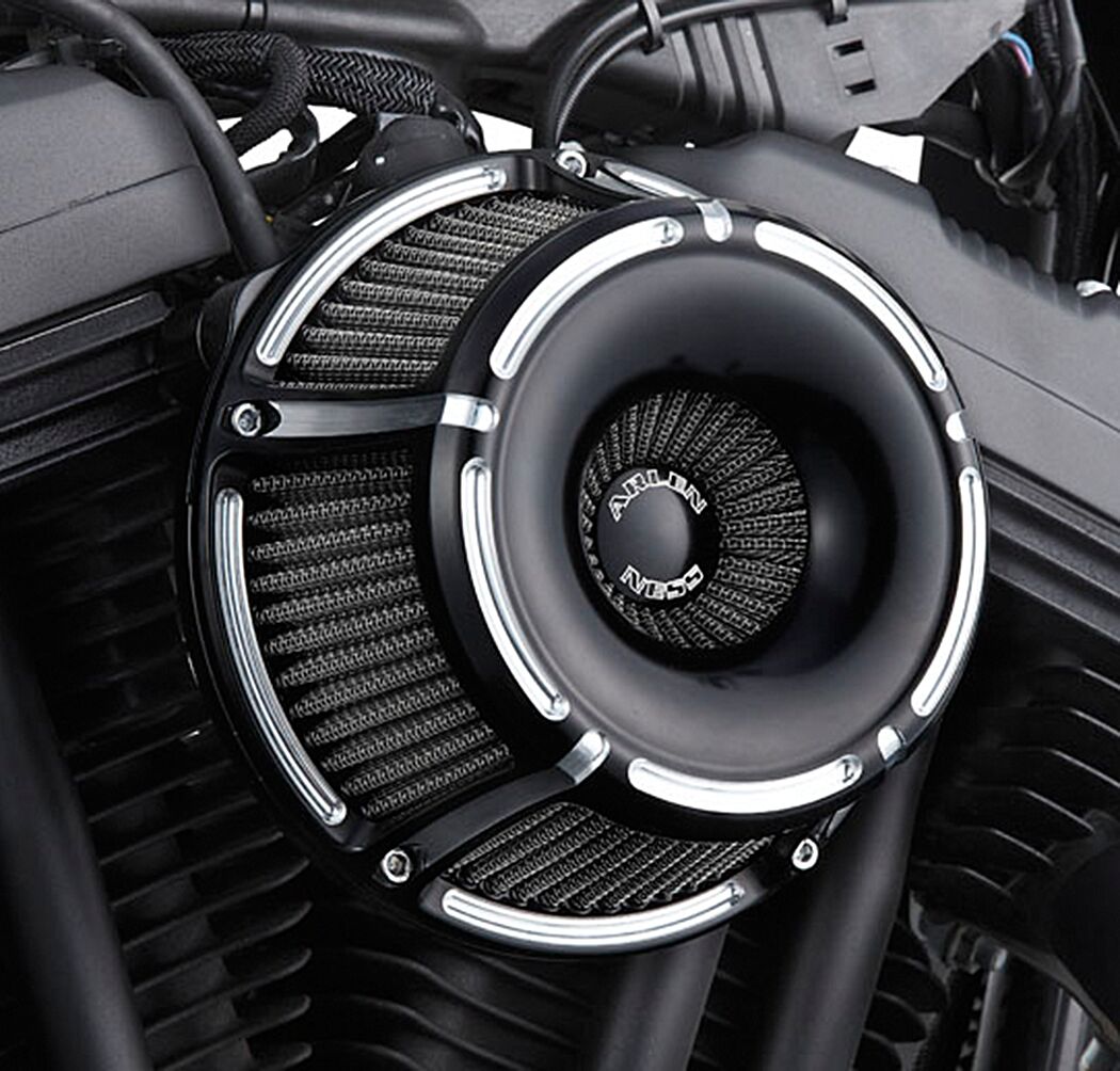 Slot Track Inverted Series Air Cleaner, Black - 91-21 XL Sportster Air Cleaner Arlen Ness