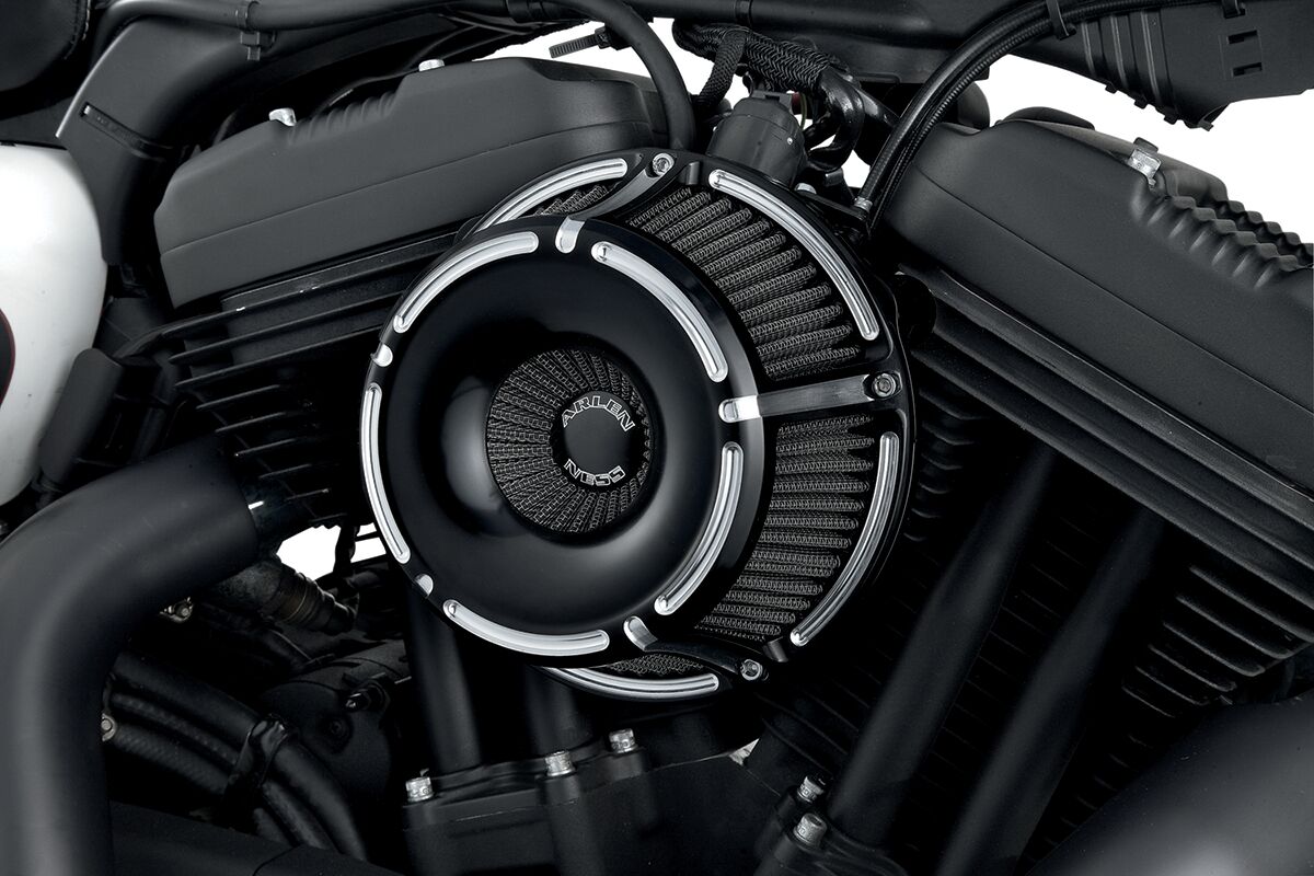 Slot Track Inverted Series Air Cleaner, Black - 91-21 XL Sportster Air Cleaner Arlen Ness