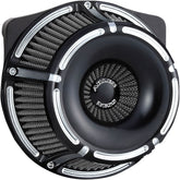 Slot Track Inverted Series Air Cleaner, Black - Milwaukee 8 Air Cleaner Arlen Ness Default Title
