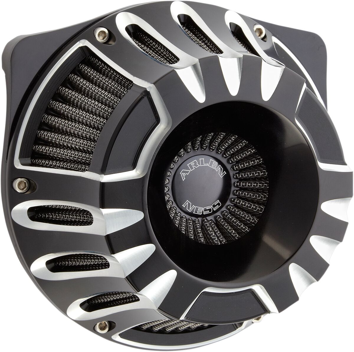 Deep Cut® Inverted Series Air Cleaner, Black - 17-23 Milwaukee 8 Air Cleaner Arlen Ness Default Title
