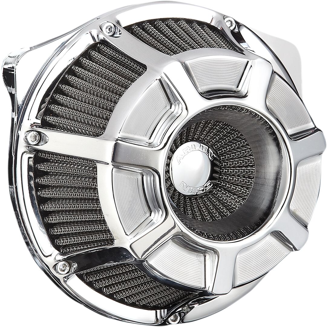 Beveled® Inverted Series Air Cleaner, Chrome - 17-23 Milwaukee 8 Air Cleaner Arlen Ness Default Title