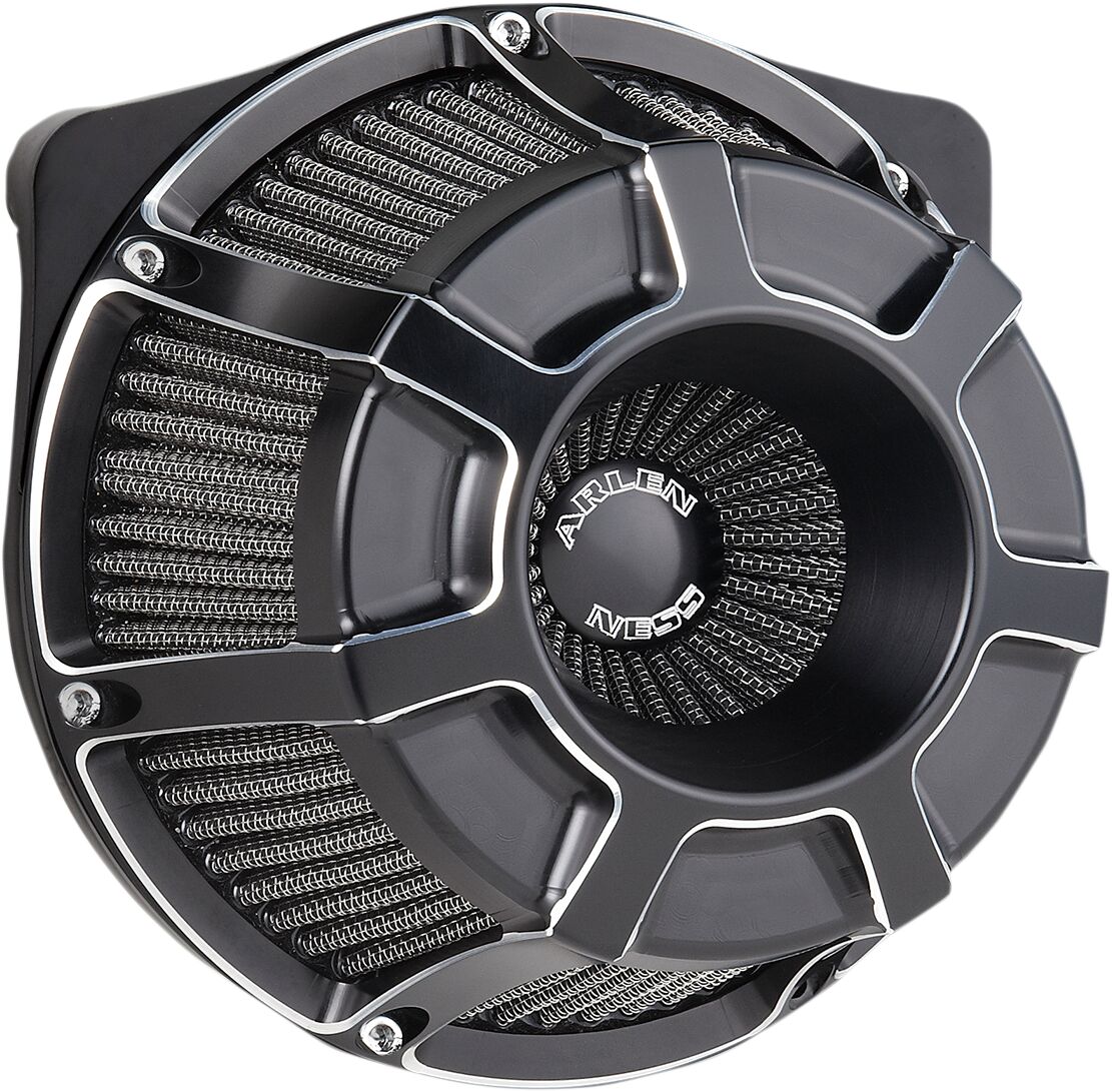 Beveled® Inverted Series Air Cleaner, Black - 17-23 Milwaukee 8 Air Cleaner Arlen Ness Default Title