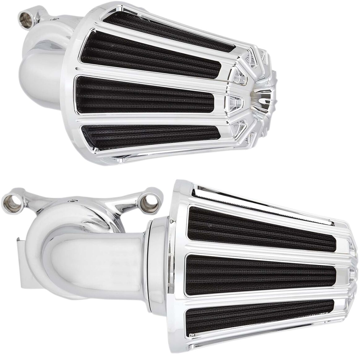 10-Gauge® Monster Sucker® Air Cleaner, Chrome - 17-23 Milwaukee 8 Air Cleaner Arlen Ness