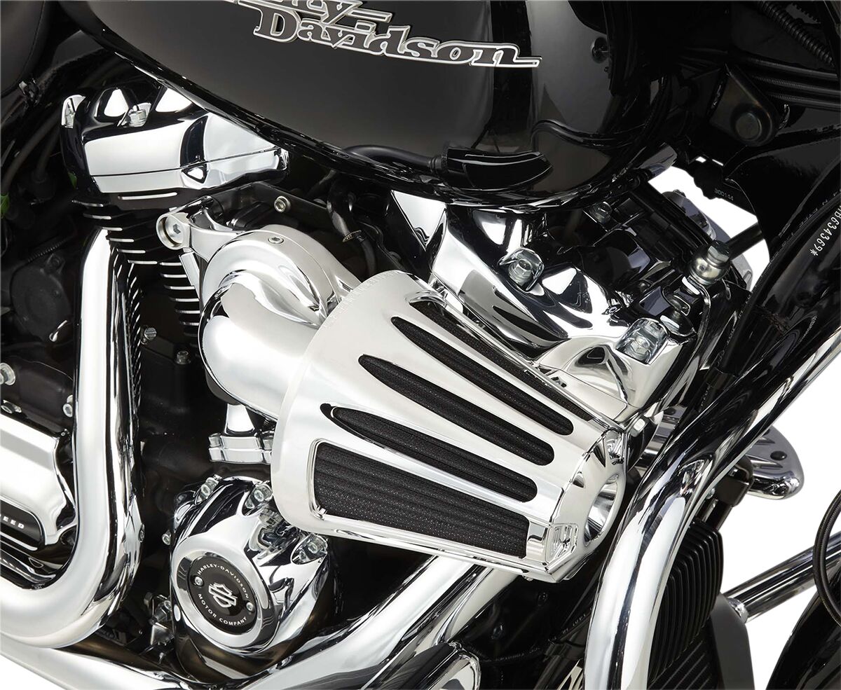 Deep Cut® Monster Sucker® Air Cleaner, Chrome - 17-23 Milwaukee 8 Air Cleaner Arlen Ness