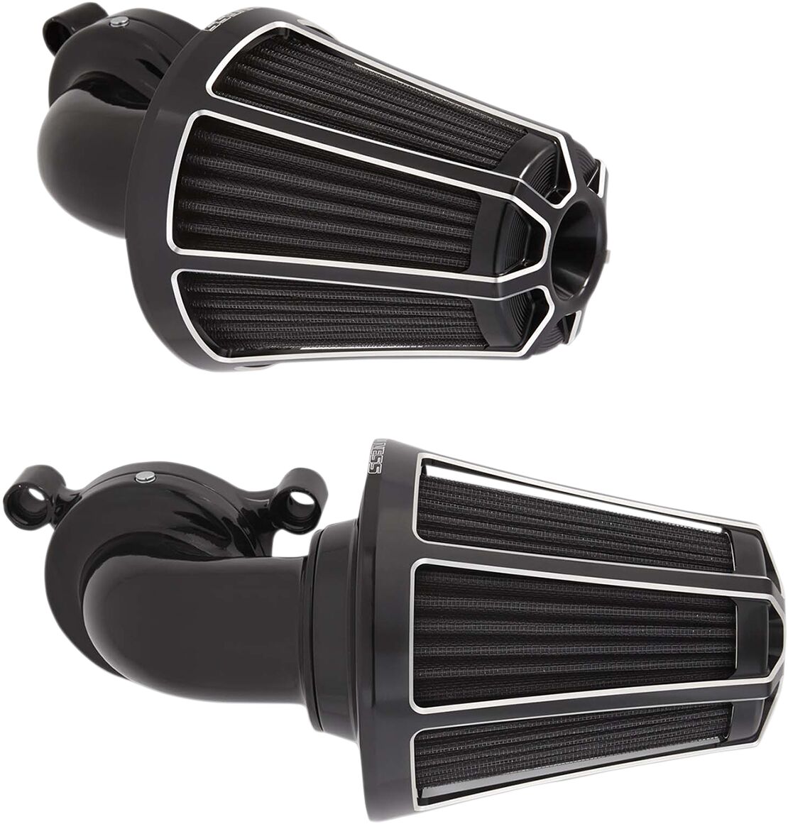 Beveled® Monster Sucker® Air Cleaner, Black - 17-23 Milwaukee 8 Air Cleaner Arlen Ness