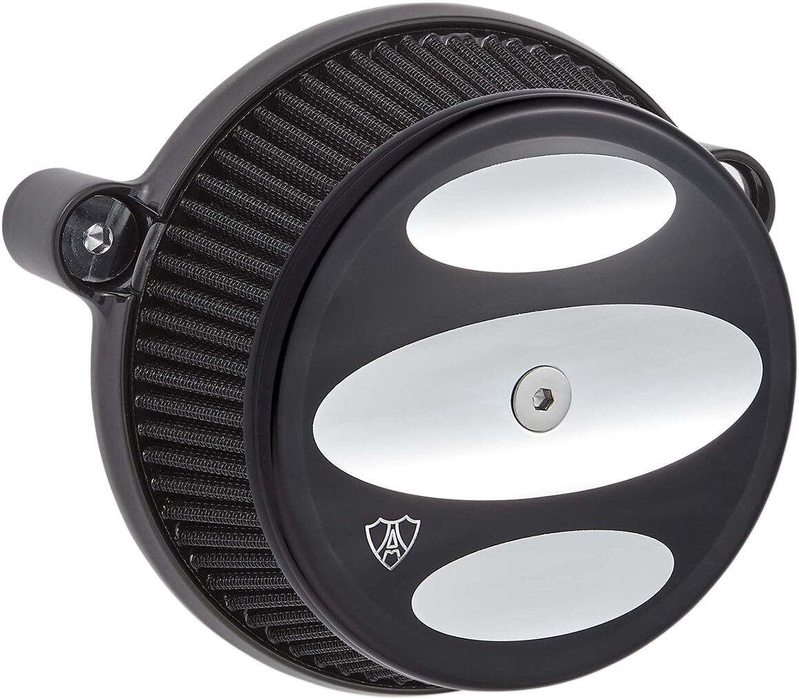 Scalloped Stage 1 Big Sucker®, Black - 17-23 Milwaukee 8 Air Cleaner Arlen Ness Default Title